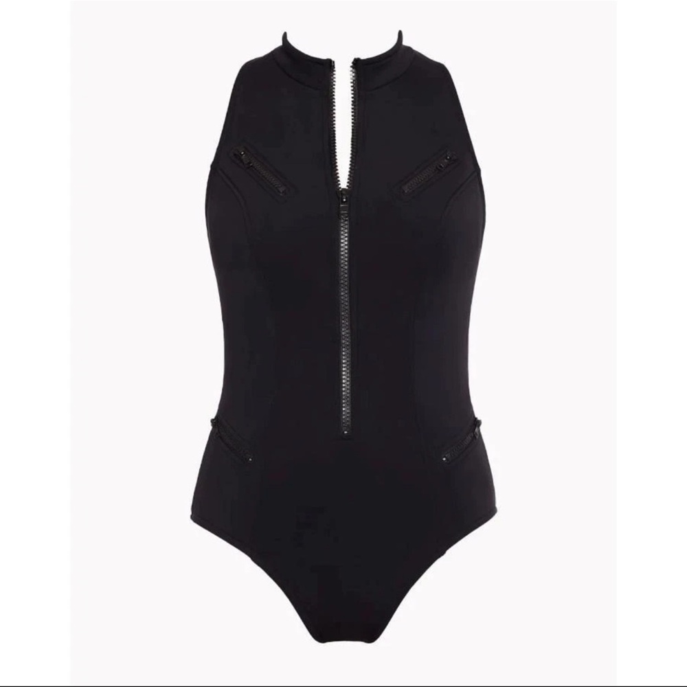 Magicsuit Scuba-Coco,                        Black Zipper One-Piece Swimsuit NEW